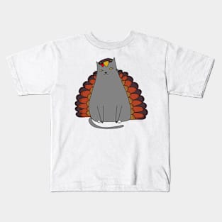 Gobble Gobble Kitty Kids T-Shirt